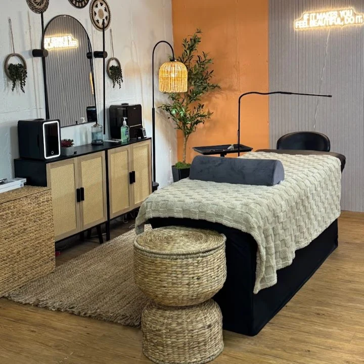 Inside The Vault Salon — salon interior and waiting area